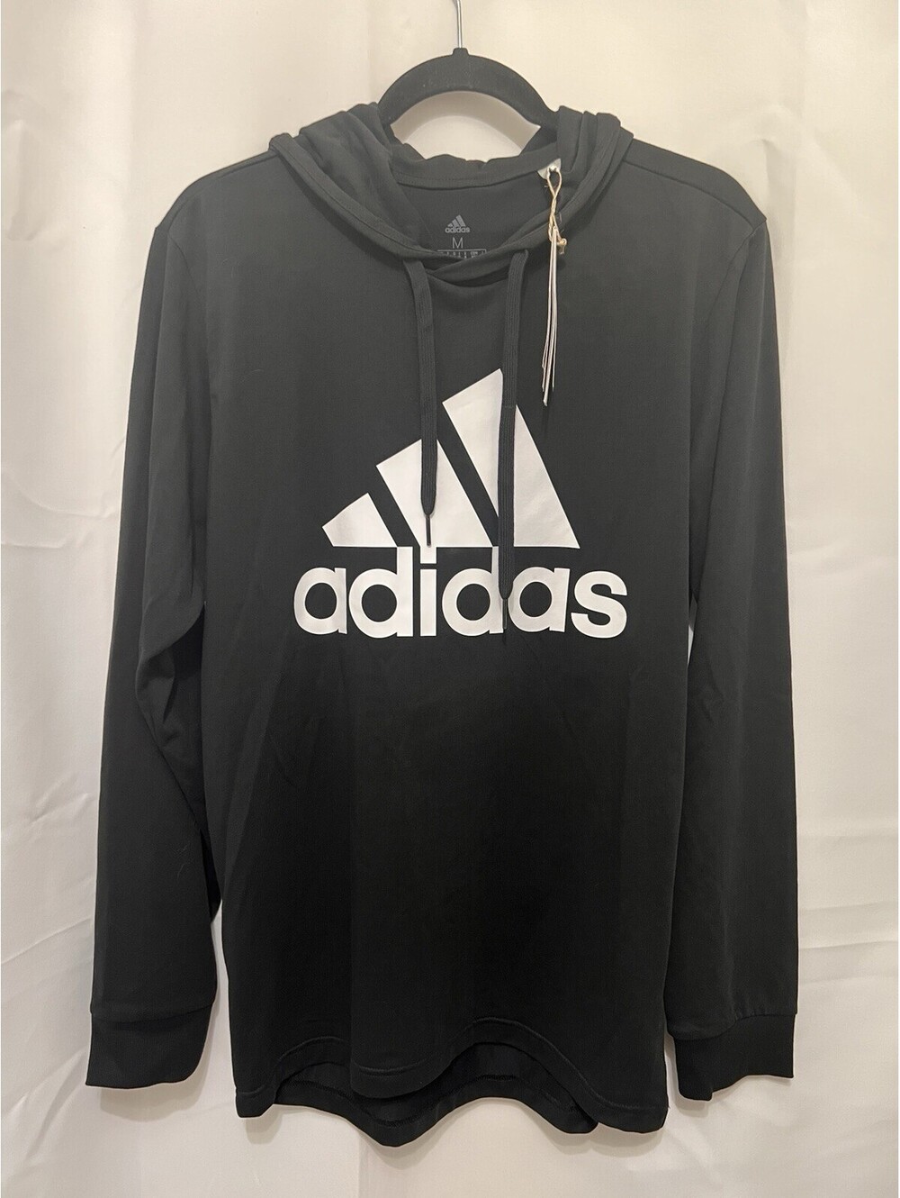 NWT Adidas Black Oversized Logo Hoodie Medium